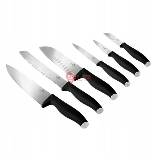 Набір ножів 6 предметів Berlinger Haus Matte Black Collection (BH-2950)
