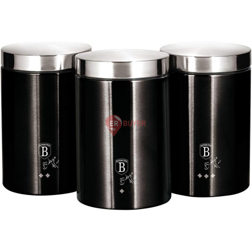Набор контейнеров Berlinger Haus Black Silver Collection (BH-6296)