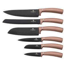 Набір ножів 6 предметів Berlinger Haus Metallic Line Rose Gold Edition (BH-2543)