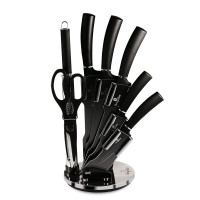 Набор ножей на акриловой подставке Berlinger Haus Black Silver Collection (BH-2565)