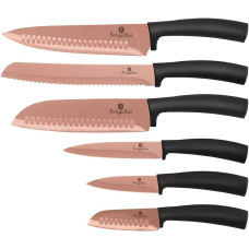 Набір ножів 6 предметів Berlinger Haus Metallic Line Rose Gold Edition (BH-2611)