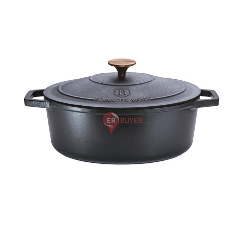 Кастрюля чугунная 5,56 л Berlinger Haus Black Rose Collection (BH-6518)