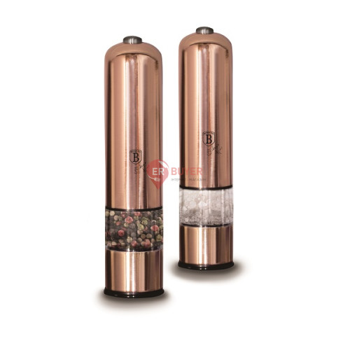 Набор электрических мельниц для соли и перца Berlinger Haus Metallic Line Rose Gold Edition (BH-1905)