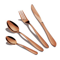 Набор столовых приборов 24 предмета Berlinger Haus Metallic Line Rose Gold Edition (BH-2623)