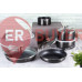 Набір посуду 12 предметів Berlinger Haus Metallic Line Carbon Pro Edition (BH-6910)