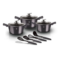 Набор посуды 10 предметов Berlinger Haus Metallic Line Carbon Pro Edition (BH-6919)