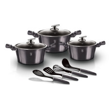 Набор посуды 10 предметов Berlinger Haus Metallic Line Carbon Pro Edition (BH-6919)