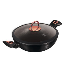 Вок с крышкой 30 см Berlinger Haus Black Rose Collection (BH-7112)