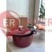 Каструля чавунна 21 см 3 л Gerlach Natur Iron бордова (5901035449466)