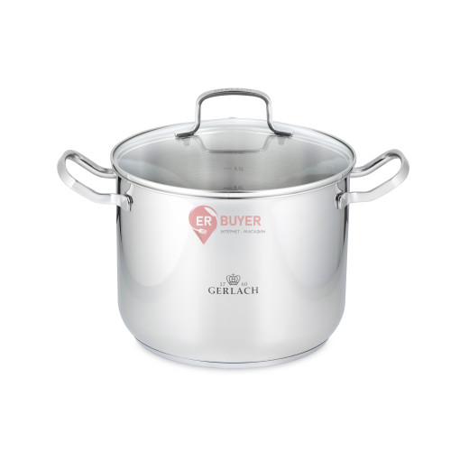 Каструля з кришкою 24 см 7 л Gerlach Simple (5901035499812)