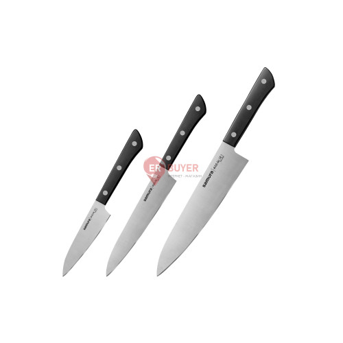 Набір кухонних ножів з 3-х предметів Samura Harakiri (SHR-0220B)