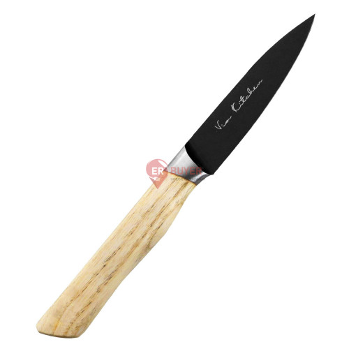 Кухонний ніж для чищення овочів 90 мм Satake Black Ash (807-616)