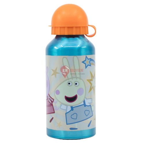 Бутылка алюминиевая детская 400 мл Stor Peppa Pig (41234)