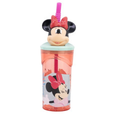 Стакан для дітей з трубочкою 360 мл Stor Minnie Mouse (74466)