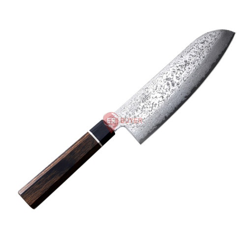 Кухонный нож Сантоку 167 мм Suncraft Senzo Black (BD-04)