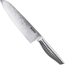 Ніж кухонний Сантоку 180 мм Suncraft Moka Damascus (DMK-101)