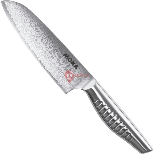 Нож кухонный Сантоку 150 мм Suncraft Moka Damascus (DMK-102)