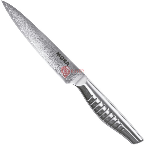 Кухонный нож универсальный 130 мм Suncraft Moka Damascus (DMK-103)