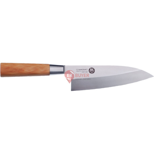 Нож кухонный Деба 165 мм Suncraft MU Bamboo (MU-09)