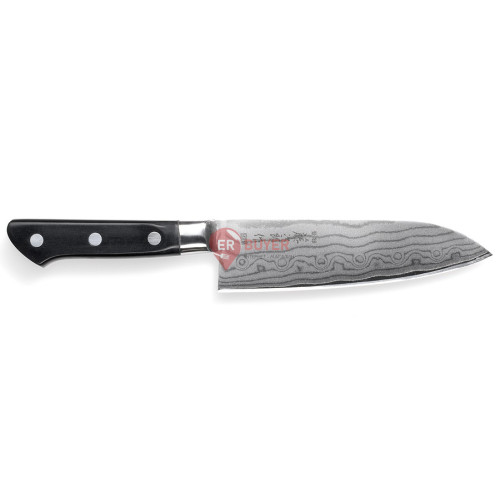 Кухонний ніж Сантоку 170 мм Tojiro Classic Damascus (F-659)