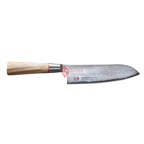 Кухонный нож Сантоку 167 мм Suncraft Senzo Twisted Octagon (TO-04)