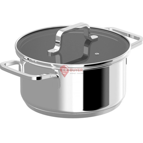 Каструля зі скляною кришкою BergHOFF Helix 18 см 2,1 л (1315078)
