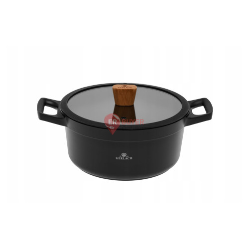 Каструля з кришкою 24 см 4,5 л Gerlach Natur (5901035505773)
