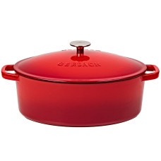 Жаровня чугунная 5,5 л Gerlach Natur Iron красный градиент (5901035509917)