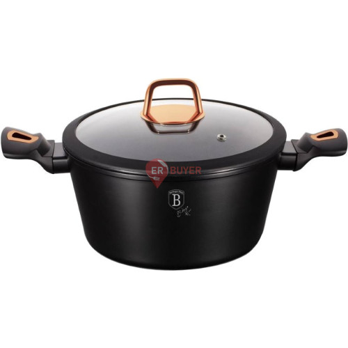 Каструля з кришкою 20 см 2,5 л Berlinger Haus Black Rose Collection (BH-1641N)