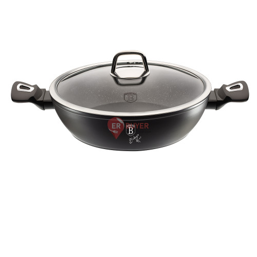 Сотейник Berlinger Haus Black Silver Collection 28 см з кришкою (BH-1850)