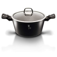 Каструля Berlinger Haus BLACK SILVER Collection з кришкою 4.1 л (BH-1852)