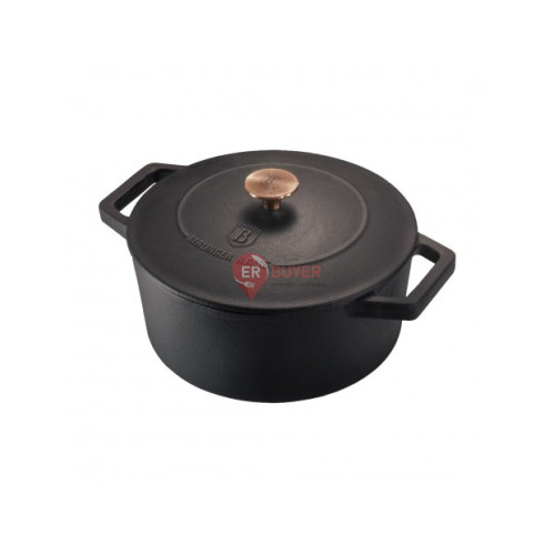 Каструля чавунна 2,75 л Berlinger Haus Metallic Line Rose Gold Edition (BH-6491)