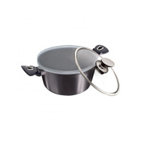 Кастрюля с крышкой 30 см 8 л Berlinger Haus Metallic Line Carbon Pro Edition (BH-6924)