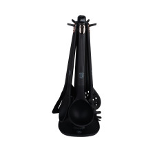 Набір кухонних інструментів 6 предметів з підставкою Berlinger Haus Black Rose Collection (BH-8617)