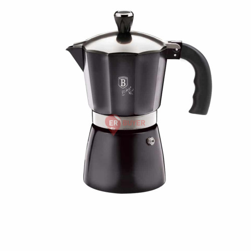 Гейзерна кавоварка Berlinger Haus Metallic Line Carbon Pro Edition (BH-8564)