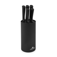 Набор из 5 кухонных ножей и подставки Gerlach Smart Black (5901035506817)