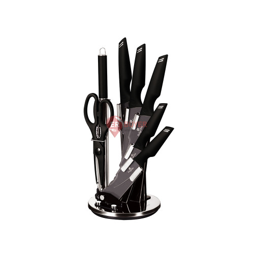 Набір ножів на акриловій підставці Berlinger Haus Black Silver Collection (BH-2693)