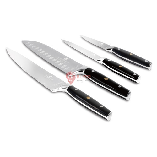 Набір ножів 4 предмети Berlinger Haus Matte Black Collection (BH-3135)