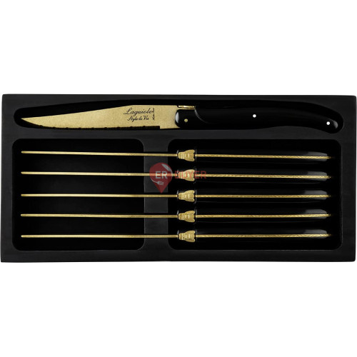 Набір із 6 стейкових ножів Style de Vie Prestige Line (PresSteakGoudZw)