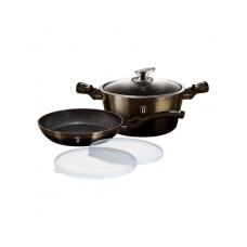 Набор посуды 5 предмет Berlinger Haus Metallic Line Shiny Black Edition (BH-6616)