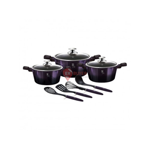 Набір посуду 10 предметів Berlinger Haus Purple Eclipse Collection (BH-7141)