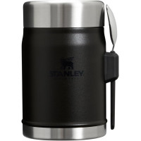Термос для їжі з ложкою Stanley Classic Legendary Food Jar + Spork Black 2.0 400 мл (100000102727) Термос для їжі з ложкою Stanley Classic Legendary Food Jar + Spork Black 2.0 400 мл (100000102727)