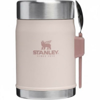 Термос для їжі з ложкою Stanley Classic Legendary Food Jar + Spork Rose Quartz 400 мл (100000104541) Термос для їжі з ложкою Stanley Classic Legendary Food Jar + Spork Rose Quartz 400 мл (100000104541)