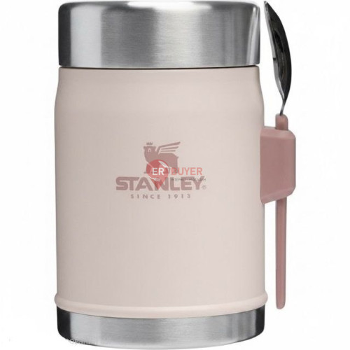 Термос для їжі з ложкою Stanley Classic Legendary Food Jar + Spork Rose Quartz 400 мл (100000104541)