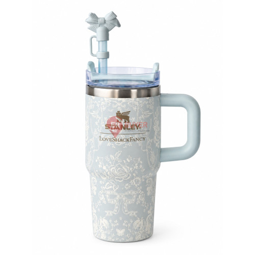 Термокухоль з трубочкою Stanley 1913 x LoveShackFancy Holiday Quencher ProTour Flip Straw 591 мл (100000114634)