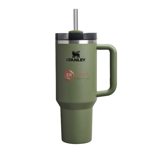 Термокухоль з трубочкою Stanley Quencher H2.O FlowState Tumbler 1,18 л Dried Pine (100000144071)