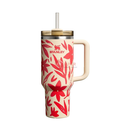Термокухоль з трубочкою Stanley Quencher H2.O FlowState Tumbler 1,18 л Resort Floral (100000144220)