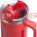 Термокухоль з трубочкою Stanley Quencher ProTour Flip Straw Tumbler 890 мл Hot Coral Fade (10-12485-050)