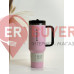 Термокухоль з трубочкою Stanley Quencher ProTour Flip Straw 1,18 л Messi GOAT Pink (10-12486-088)