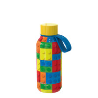 Термобутылка детская с силиконовой ручкой 330 мл Quokka Color Bricks (40143)
